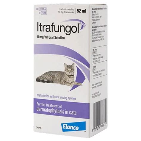 Dermatophytosis Treatment In Cats Itrafungol Oral Solution