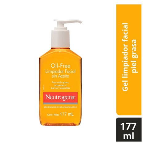 Gel limpiador facial Neutrogena oil free ácido salicílico 177 ml