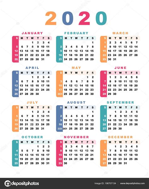 Calendario 2020 Semanal Para Imprimir ¡organiza Tu Año