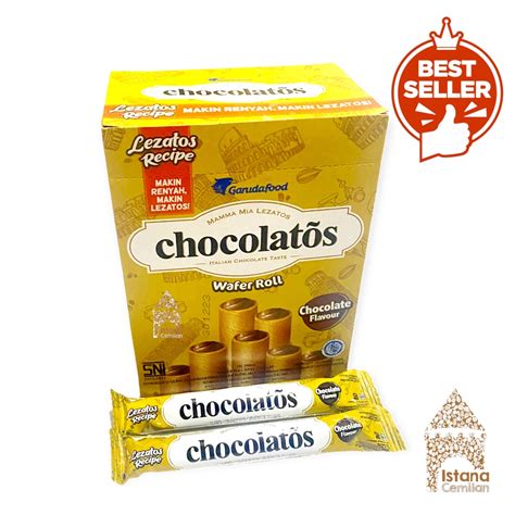 Jual Chocolatos Box Wafer Roll Kuning Isi Pcs Shopee Indonesia