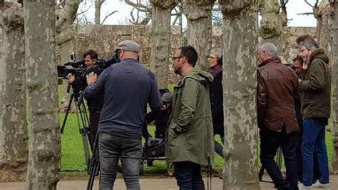 Grabación del programa de Ariet Rot para TVE en el castillo de Santa