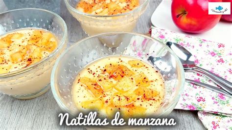 Triunfarás con este postre NATILLAS de MANZANA Natillas con