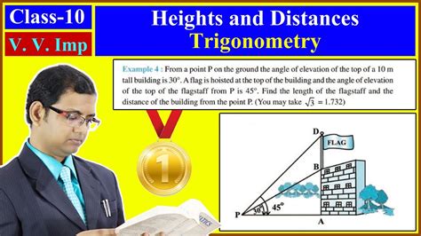 Heights And Distances Trigonometry Very Important Question For