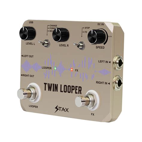 Snapklik.com : Stax Guitar Twin Looper Pedal Loop Guitar Pedal Loop Station 11 Types Of Play