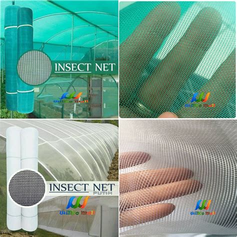 Jaring Insect Net Greenhouse Mesh 50 Kasa Anti Serangga Per 10 Meter