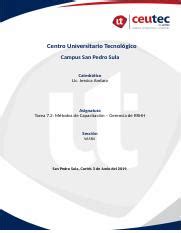 Tarea 7 2 Métodos de Capacitación docx Centro Universitario