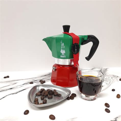 Bialetti Moka Express 3 Cups Redgreen