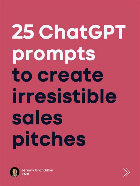 25 Chatgpt Prompts To Create Irresistible Sales Pitches 1 Pdf