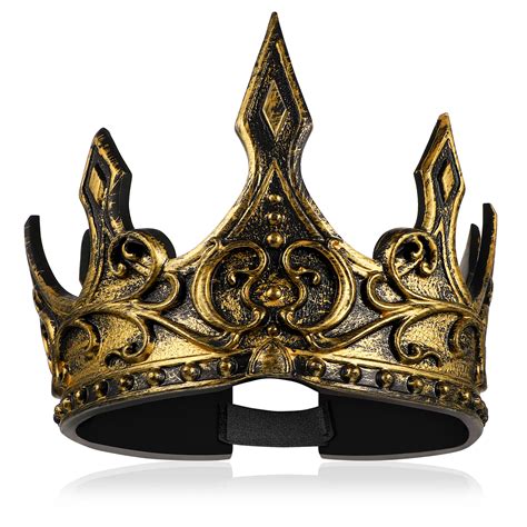 king crown halloween cosplay coronation headdress  sa lalaki prom