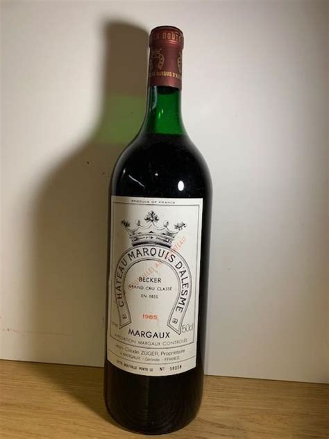 1985 Château Marquis d Alesme Margaux Grand Cru Classé Catawiki