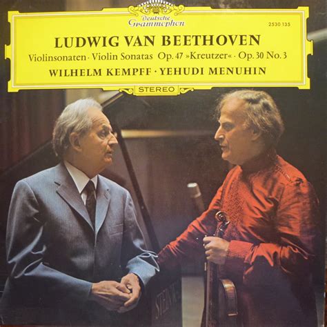 Ludwig Van Beethoven Wilhelm Kempff Yehudi Menuhin Violinsonaten