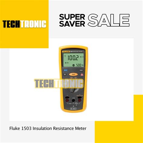 Jual Fluke 1503 Insulation Resistance Meter Techtronic Shopee Indonesia