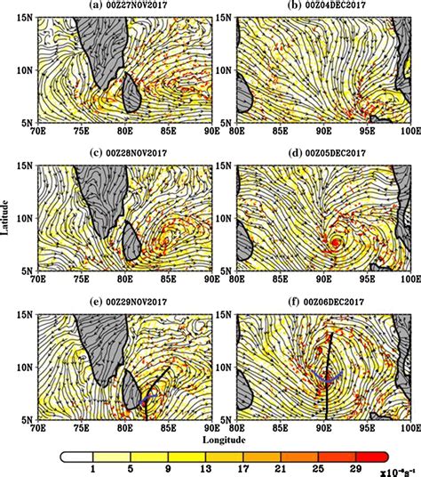 Relative Vorticity Shaded And Co Moving Streamlines At Hpa