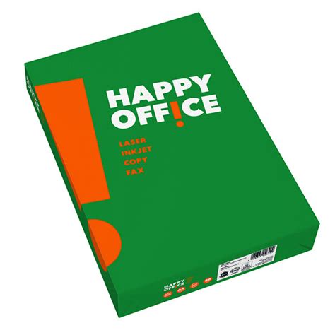 HAPPY OFFICE Businesspapier weiß A4 80g 1 Palette 100 000 Blatt