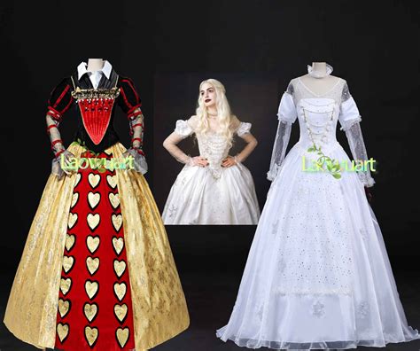 Alice In Wonderland White Queen Princess Dress Outfit Alice Etsy