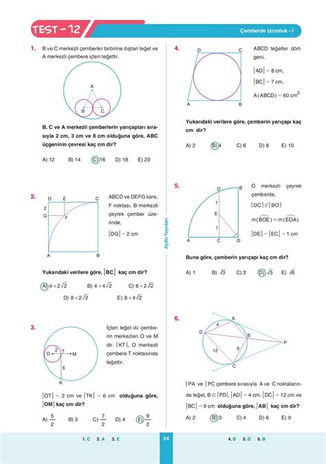 Tyt Ayt Geometri Ders Leyi Mod Lleri Mod L Ember Ve Daire