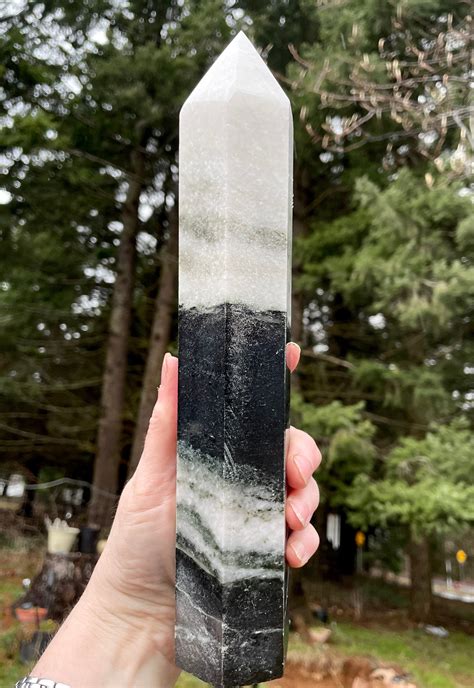 2 95 Lb Yin Yang Stone Or Tai Chi Jasper Obelisk Pillar Tower Point