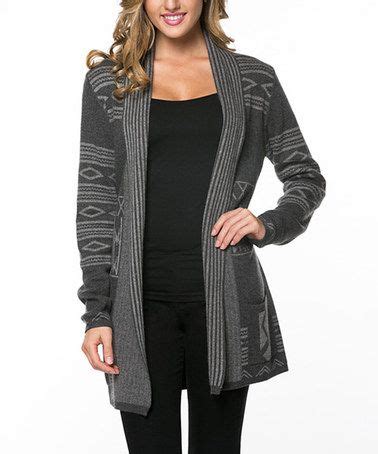 Look What I Found On Zulily Gray Tribal Open Cardigan Zulilyfinds