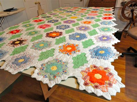 Grandmothers Flower Garden Quilt Layout