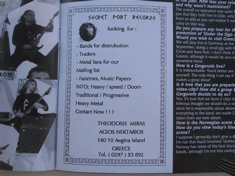 FIRST SECRET... - Secret Port Records and Mailorder Greece