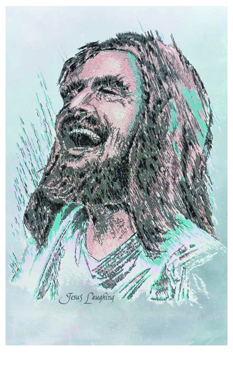 Jesus Laughing Picture Post Cards Set of 12 Joyful Original Christian ...