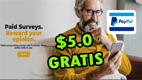 PointClub Cómo Funciona 5 Dólares Gratis Gana Dinero para Paypal