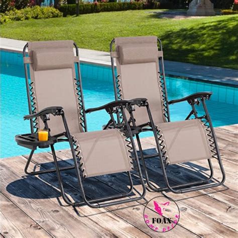 Best Choice Products Set Of 2 Adjustable Steel Mesh Zero Gravity Lounge