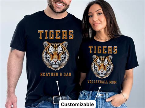 Custom Tiger Mascot Shirt Tiger Pride Team Shirt Tiger School Spirit