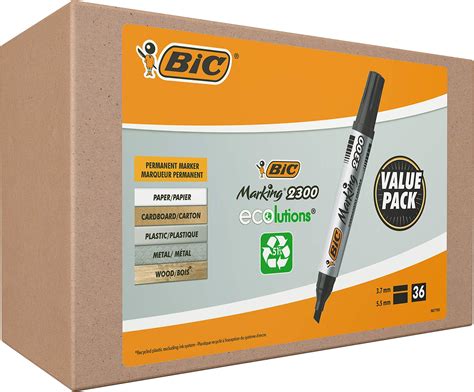 Bic Marking Ecolutions Marqueurs Permanents Pointe Conique