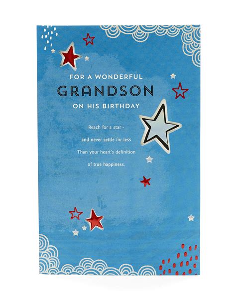 Buy Grandson Birthday Card - Birthday Card for Grandson Adult ...