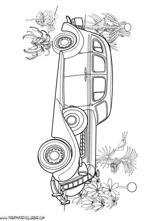 Carros antiguos para colorear - Imagui