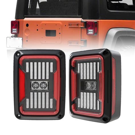 Smokedclear Rear Jeep Jk Flush Mount Tail Lights Wrangler Jeep Jk Led