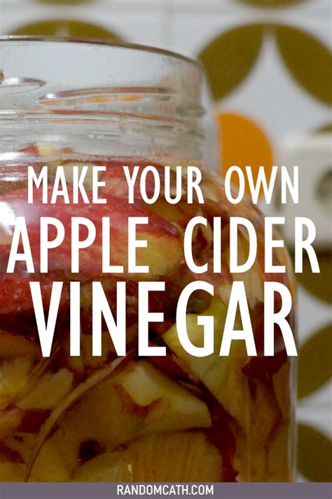 How To Make Apple Cider Vinegar With Scraps Recipe Homemade