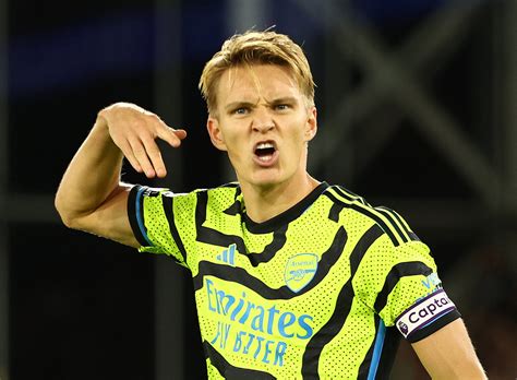 Martin Ødegaard Arsenal Martin Ødegaard Med Straffescoring Da