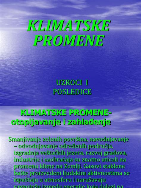 PDF Klimatske Promene Prezentacija Ucionica Rs DOKUMEN TIPS