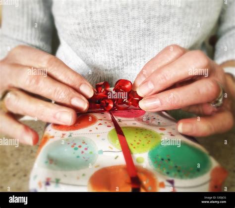 Woman Bow Wrapped Hi Res Stock Photography And Images Alamy