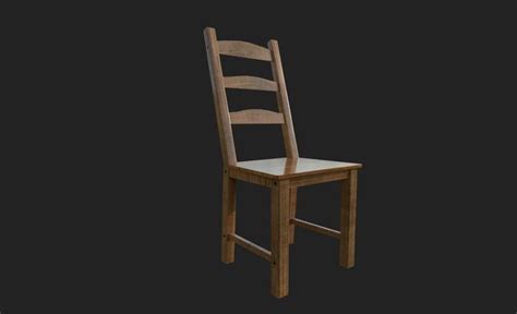 3d Model Kaustby Chair Vr Ar Low Poly Cgtrader