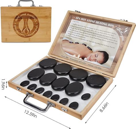 Buy Pcs Hot Stones For Massage Portable Massage Stone Warmer Set Basalt Hot Stones With