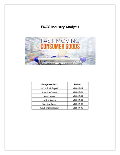 Fmcg Industry Analysis Pdf