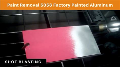 Shot Blasting Paint Removal 5056 Factory Painted Aluminum Panel With