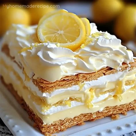 No Bake Lemon Eclair Cake Recipe In 2024 Lemon Cake Recipe Lemon Dessert Recipes Cake Recipes