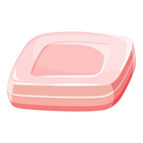 Pink soap bar icon, cartoon style 15221114 Vector Art at Vecteezy