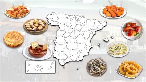 El Mapa De Las Tapas Más Típicas Por Comunidades Autónomas Dime Dónde Vives Y Te Diré Qué Comes