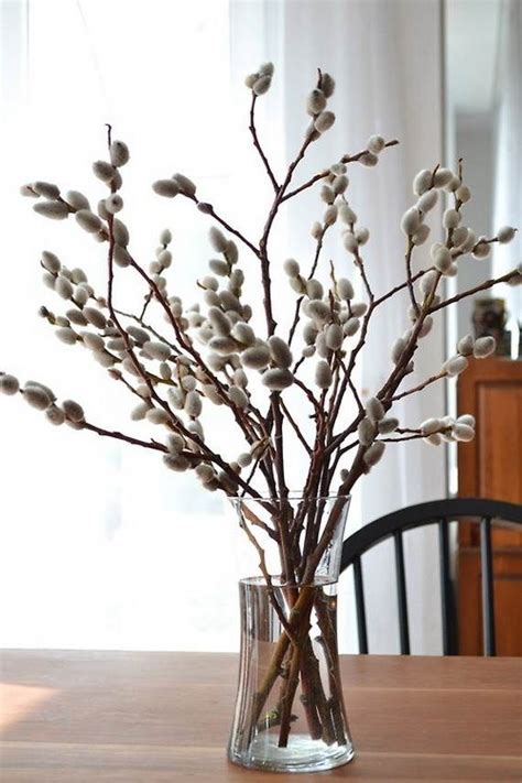Pussy Willow Branches Centerpieces