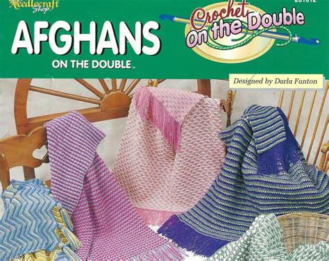 Afghans On The Double Crochet Pattern Book The Needlecraft Shop 201012 Etsy