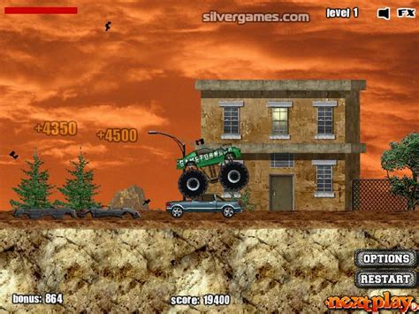 Monster Truck Demolisher - Play Online on SilverGames 🕹️