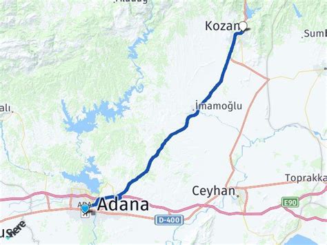 Adana Havaliman Kozan Adana Aras Ka Km Yol Tarifi