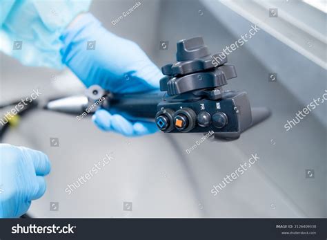 Endoscope Cleaning Sterilization After Performing Endoscopy Stock Photo ...