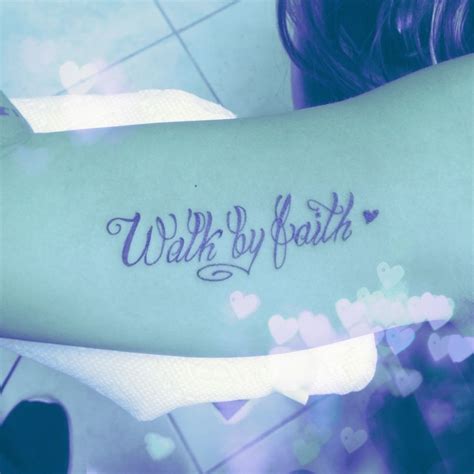 Walk By Faith Tattoo Faith Quote