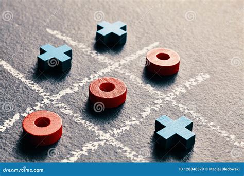 Tic Tac Toe Game Noughts And Crosses Stock Image Image Of Black